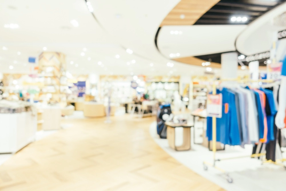 intérieur d'un grand magasin